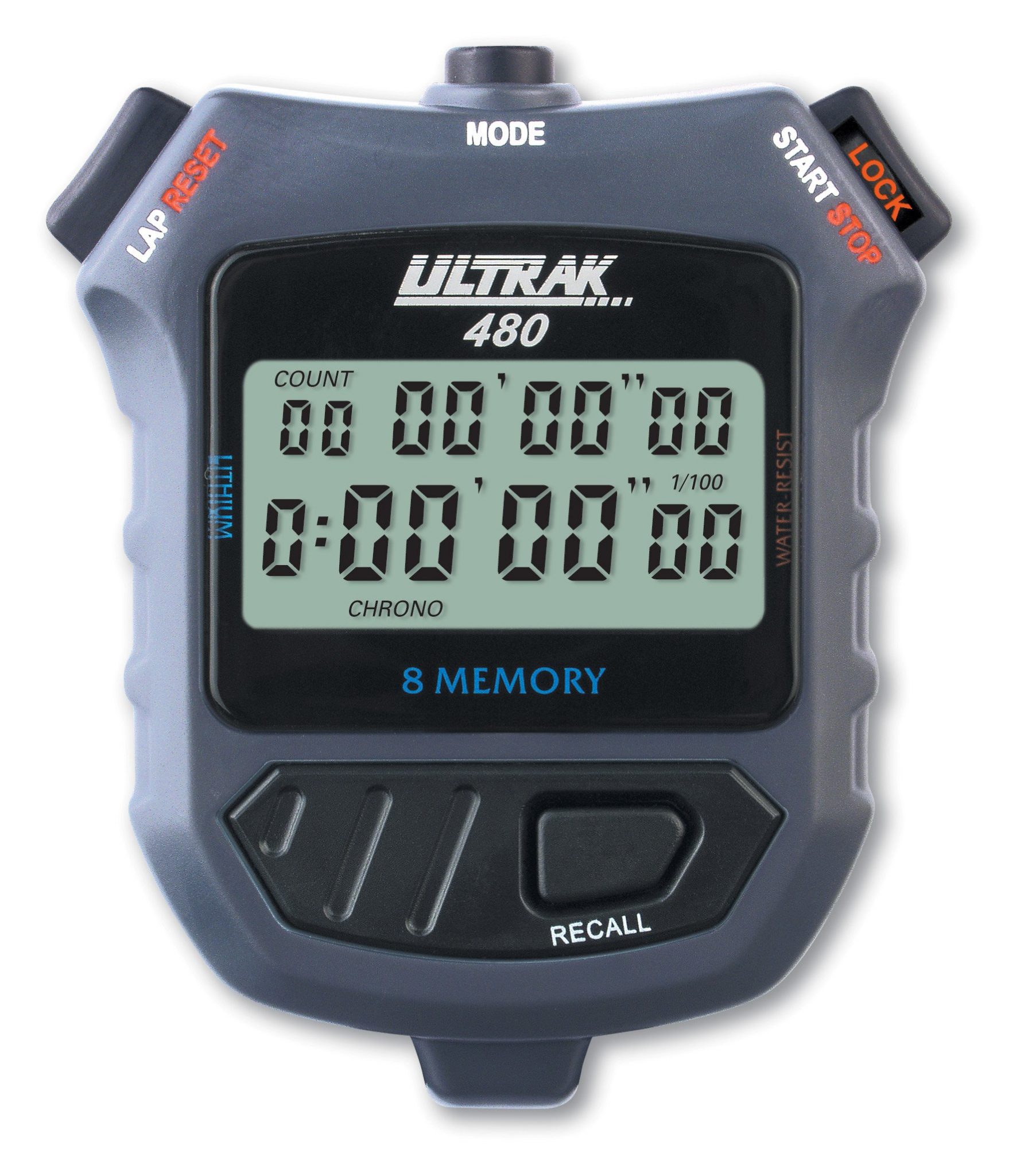 ULTRAK 480 8 Dual Split Memory Stopwatch SportzTrack