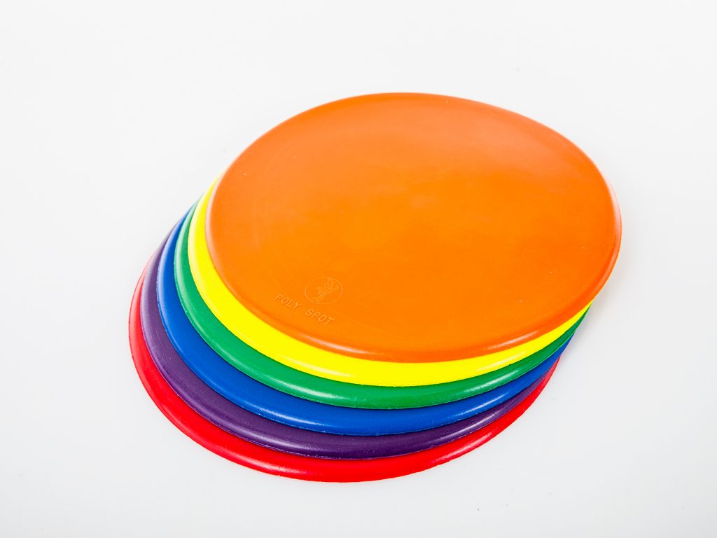 Prospec Rubber Floor Markers for Sport Set (Multicolor) SportzTrack