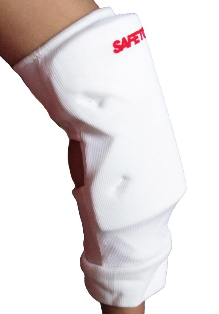 Safetgard 645SW Football Elbow Pad Small (White) SportzTrack