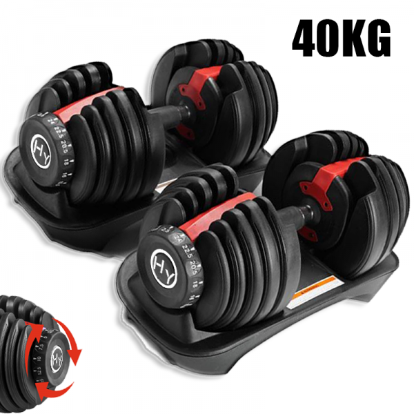 PROSPEC Adjustable Dumbbell 40KG (PAIR) SportzTrack
