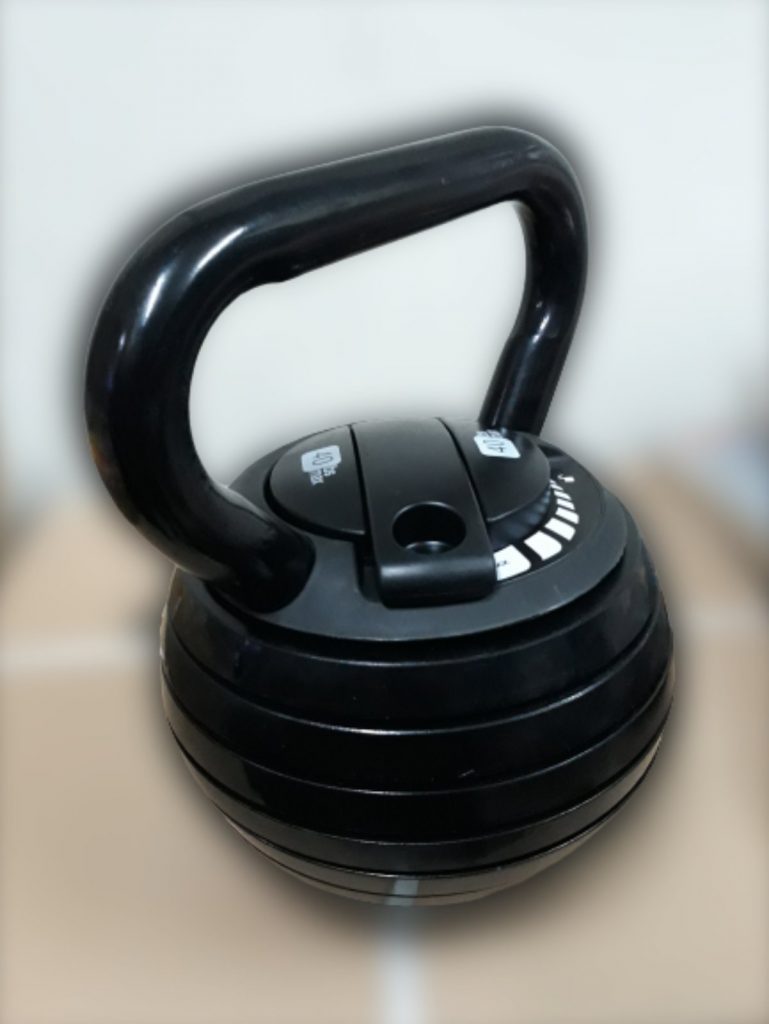 40LBS Adjustable Kettlebell Black/Red SportzTrack