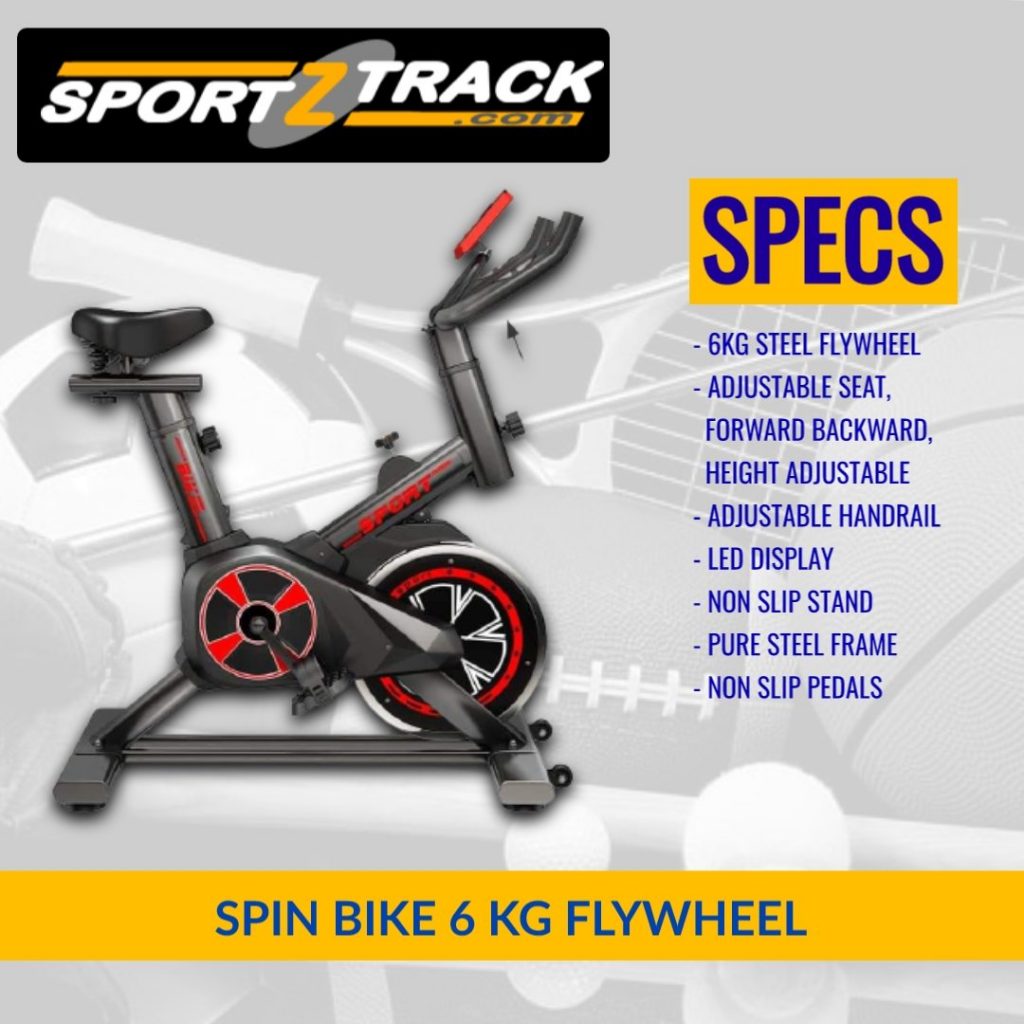 6kg Flywheel Exercise Spin Bike - SportzTrack