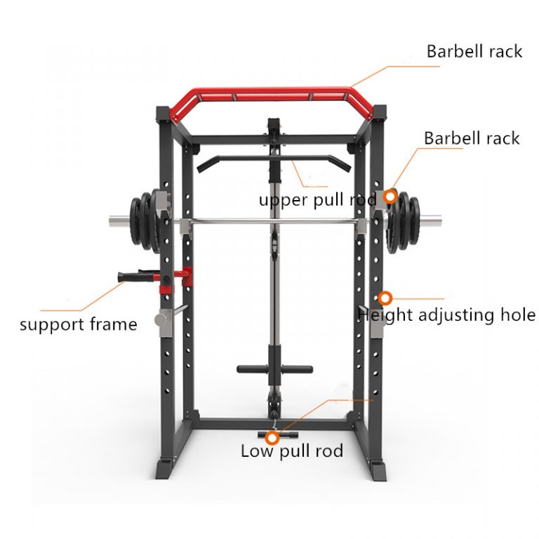 PROSPEC Multi Function FULL Squat Rack with Pulley SportzTrack