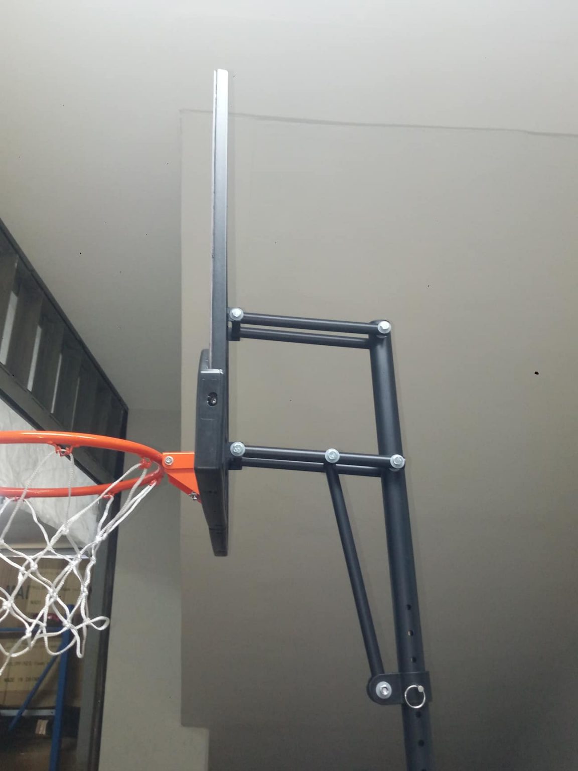 PROSPEC PS18Q Kids Basketball Stand with PE Plastic Base PC Board Height 6ft to 7ft SportzTrack