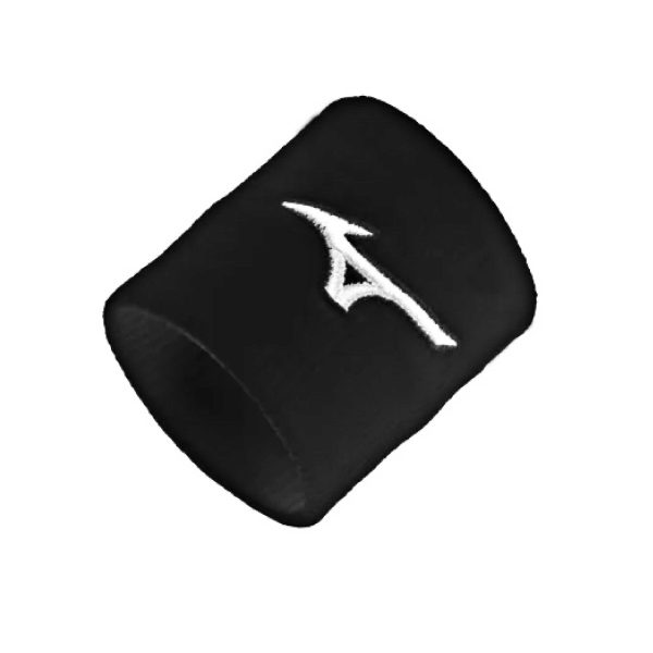 WRISTBAND BLACK WHITE LOGO